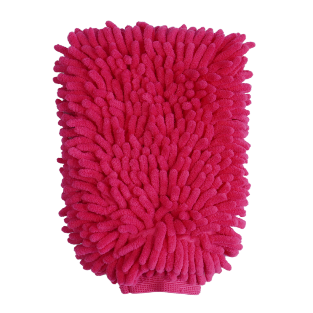 Mănușă Spălare Auto Chenille – Roz/Fucsia (izolată pe interior)