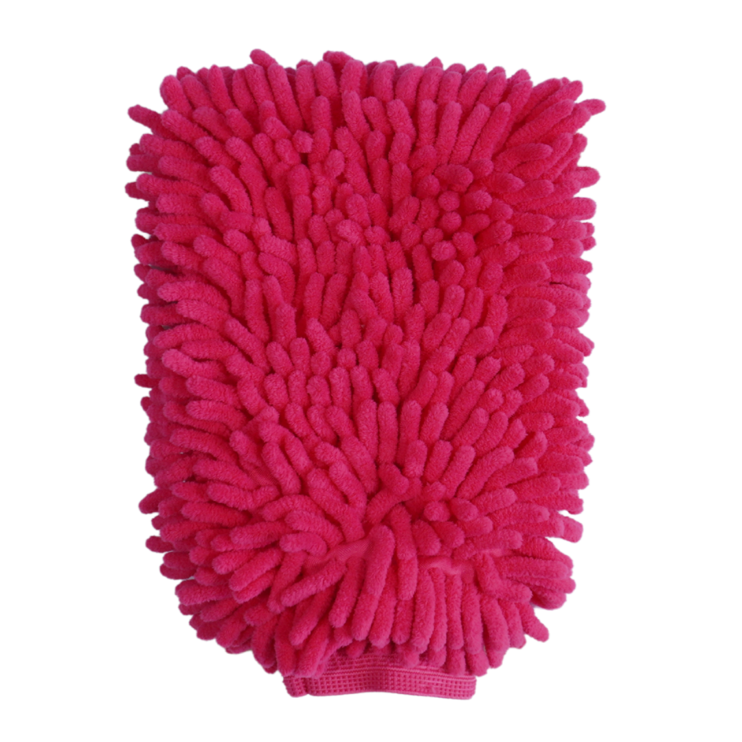 Mănușă Spălare Auto Chenille – Roz/Fucsia (izolată pe interior)