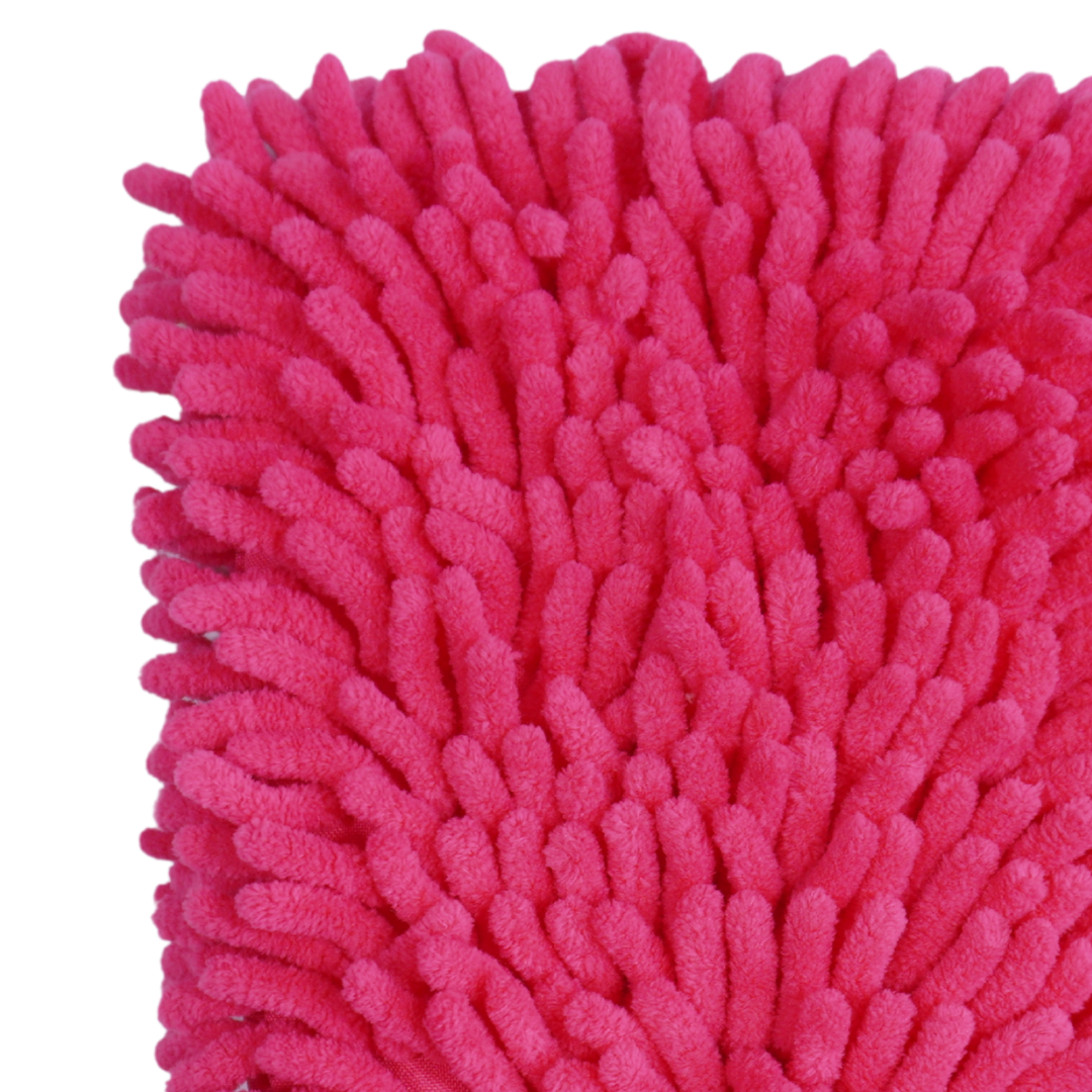 Mănușă Spălare Auto Chenille – Roz/Fucsia (izolată pe interior)